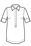 Blusa Java bianca Superdry light disegno