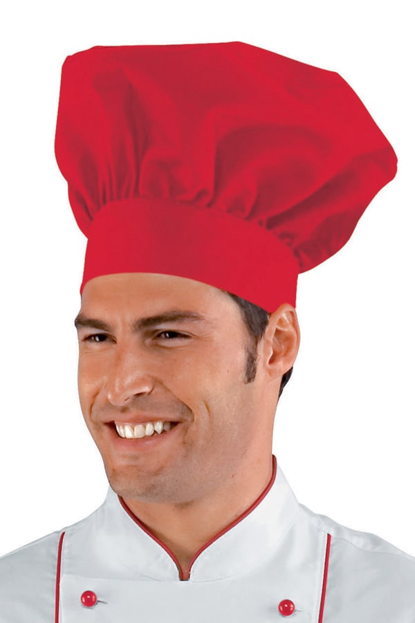 Cappello Cuoco Chefline Rosso