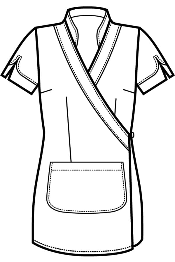 Kimono Tahiti disegno front