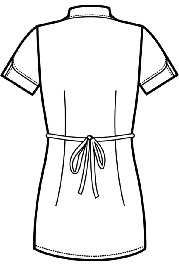 Kimono Tahiti disegno rear