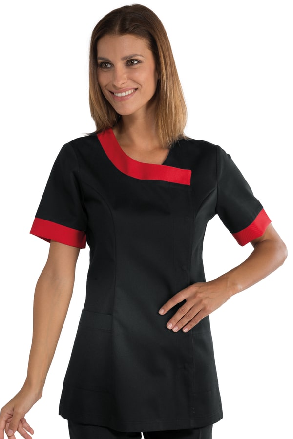 Casacca Delhi nera e rossa 005407