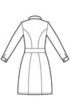 Abitino Mayflower bianco disegno rear