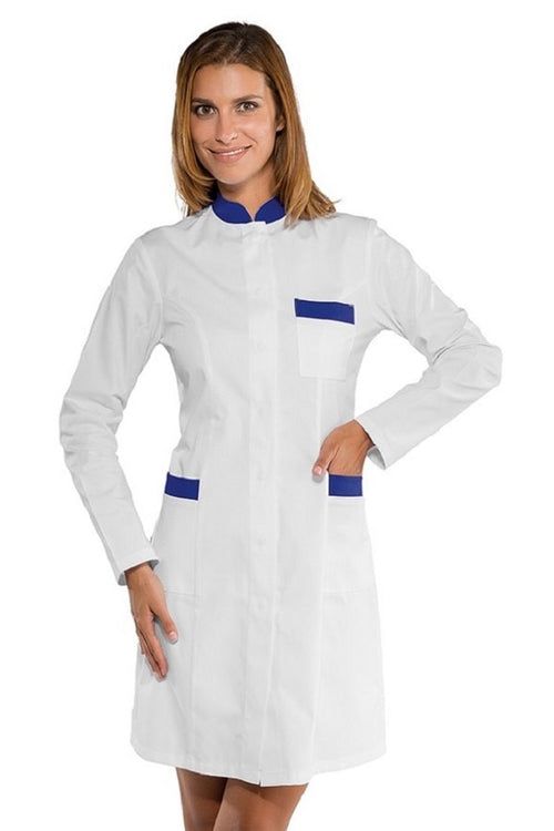 Camice da Donna coreano Catalina bianco e blu