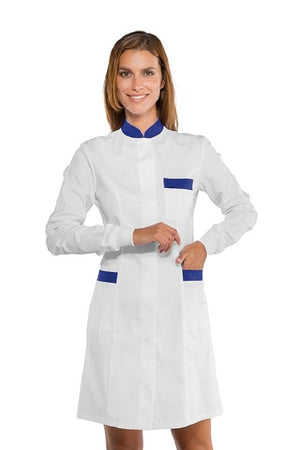 Camice da Donna coreano Catalina bianco e blu