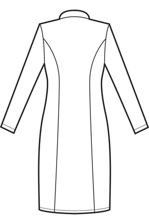 Camice Donna Isacco Valencia Slim disegno rear