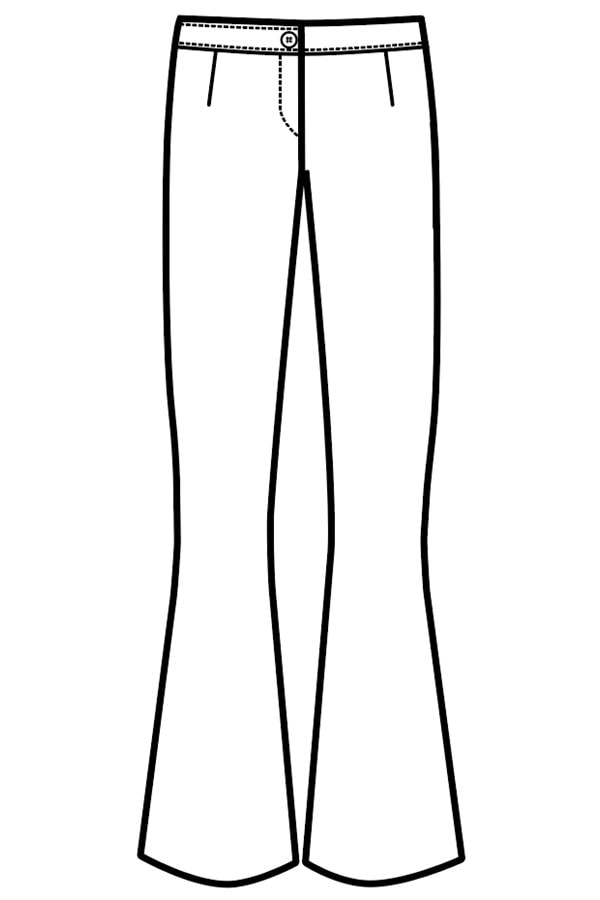 Pantalone Zampa disegno front