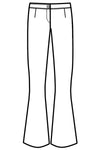 Pantalone Zampa disegno front
