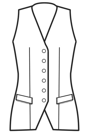 Gilet Donna disegno front