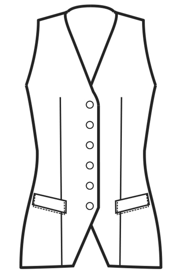 Gilet Donna Nero 026001