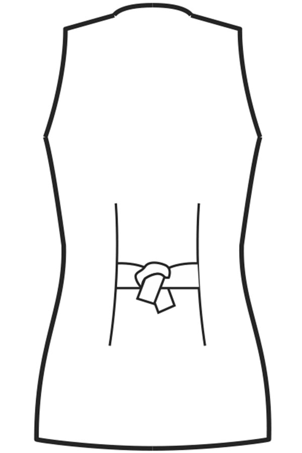 Gilet Donna disegno rear