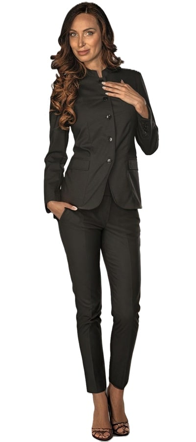 Completo Nairobi misto lana stretch blu