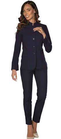 Completo Nairobi misto lana stretch blu