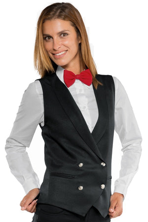 Gilet doppiopetto nero unisex 033301