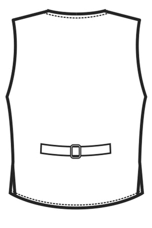 Disegno rear Gilet doppiopetto unisex Damasco 033341