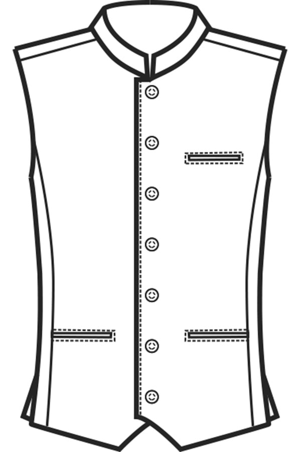 Gilet Salisburgo disegno front