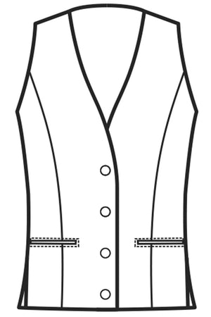 Gilet Donna Venezia disegno front