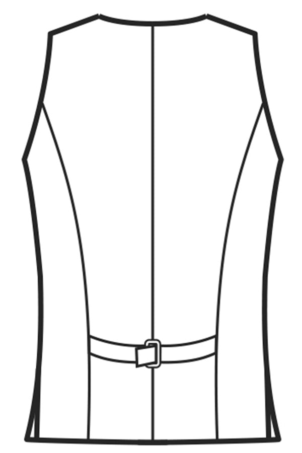 Gilet Donna Venezia disegno rear