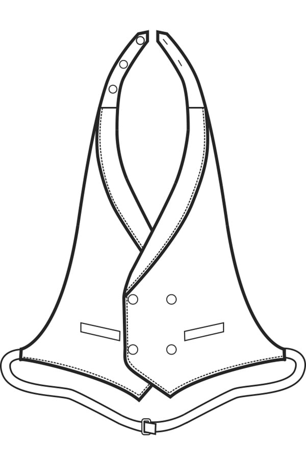 Gilet one size Darlington disegno