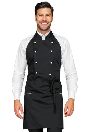 Grembiule Assuan nero e bianco 037311