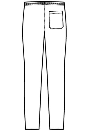 Pantalone Slim Zip disegno rear