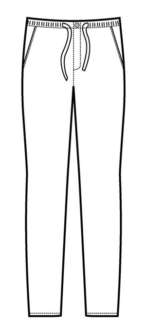 Pantalone slim zip 043601 disegno front