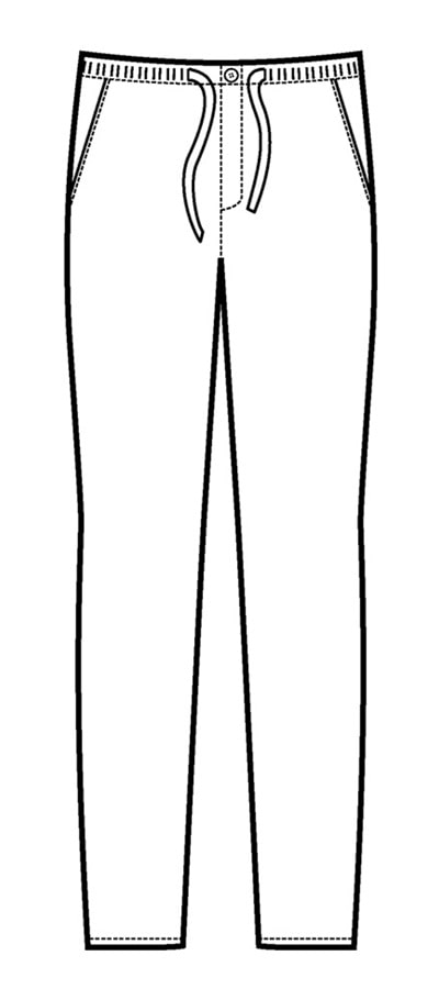 Pantalone slim zip 043601 disegno front