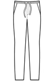 Pantalone Slim Zip disegno front