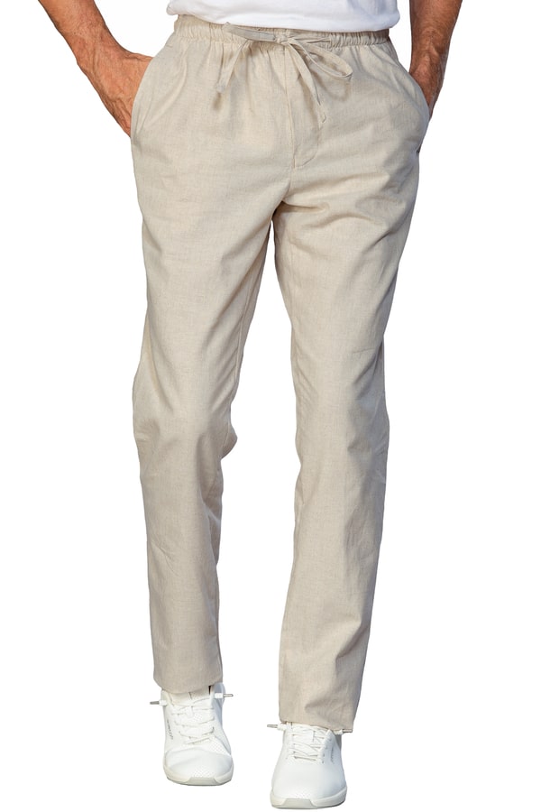 Pantalone Slim Zip Lino