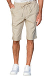 Pantaloncino Slim Zip Lino