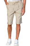 Pantaloncino Slim Zip Lino