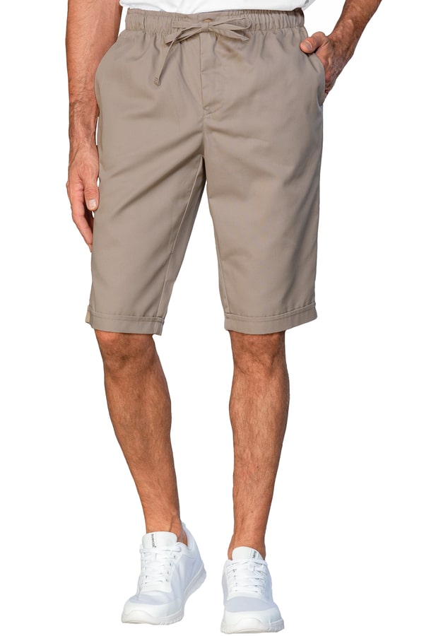 Pantaloncino Slim Zip Tortora