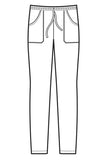Disegno Pantalone elastico front
