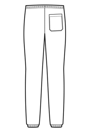 Disegno Pantalone elastico rear