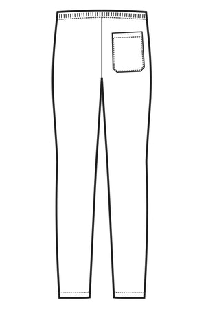 pantalone elastico disegno rear