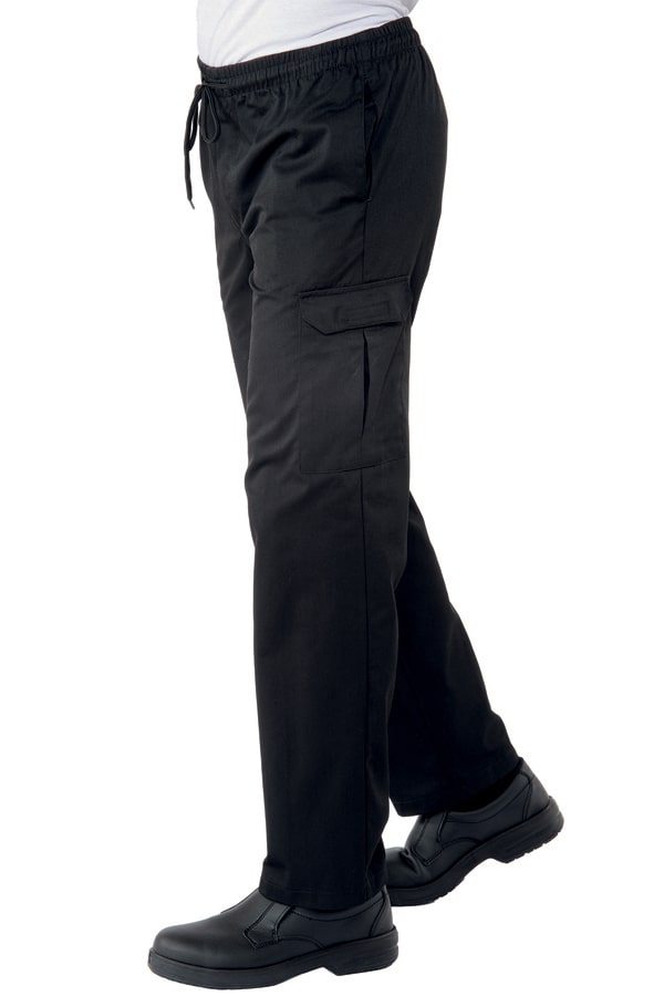 Pantaloni unisex Pantachef Multitasche Neri 044001