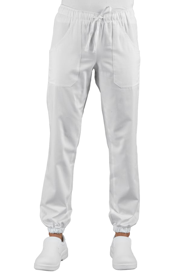 Pantalone con elastico in cotone 044000F