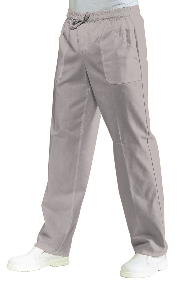 Pantalone con elastico grigio 044012