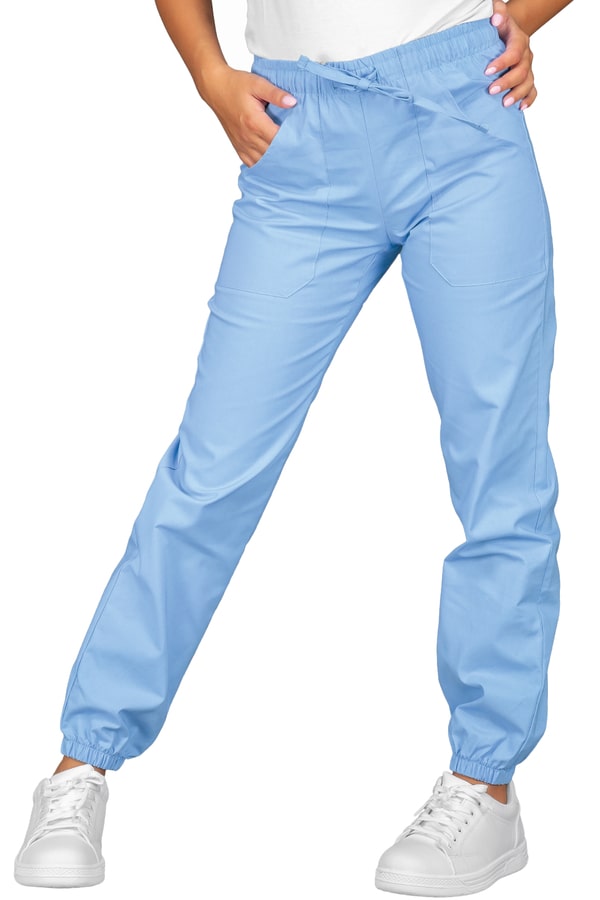Pantalone con elastico in cotone 044042F