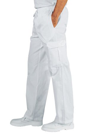 Pantaloni unisex Pantachef Multitasche Bianchi 044110