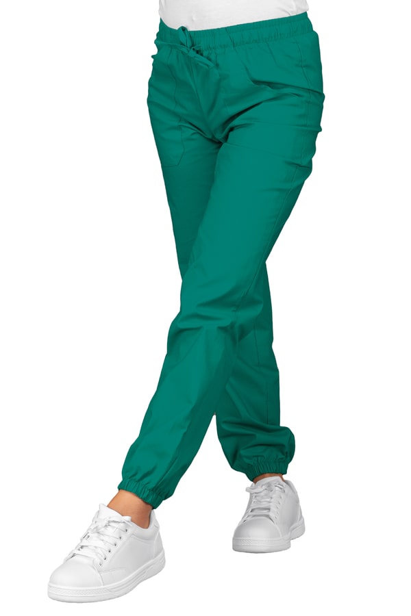 Pantalone con elastico in cotone 044200F