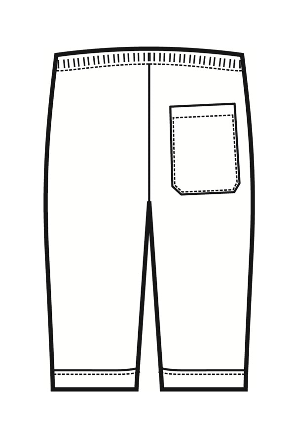 Pantalaccio short disegno rear