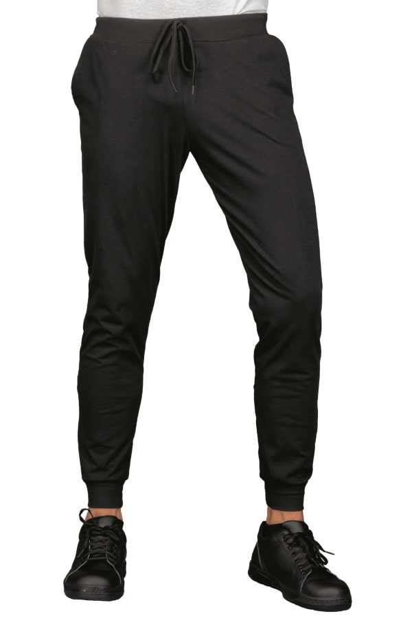 Panta Olimpia Unisex in Cotone elasticizzato Nero 044901