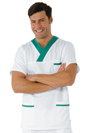 Casacca collo a V bordo verde 045204