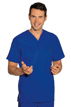 Casacca collo a V Blu cina 045406