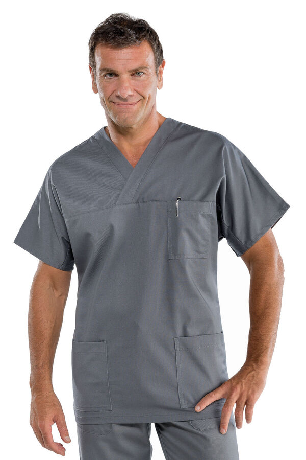 Casacca collo a V Grigia 045412