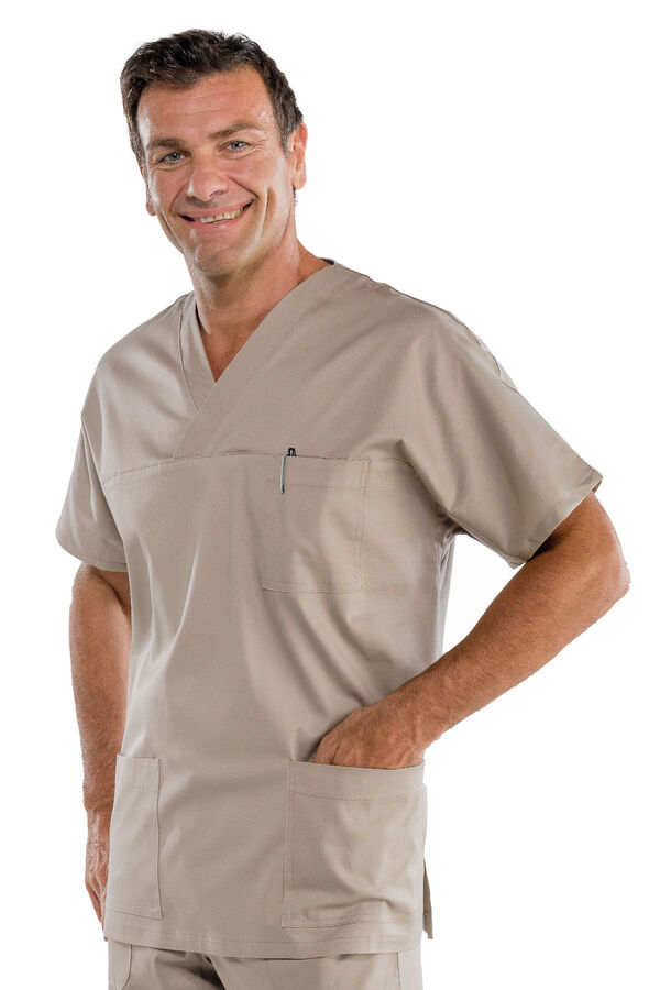 Casacca collo a V Tortora 045435