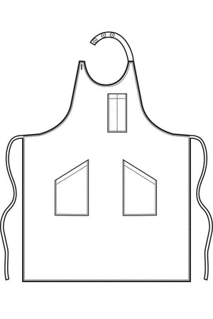 Grembiule sommelier disegno