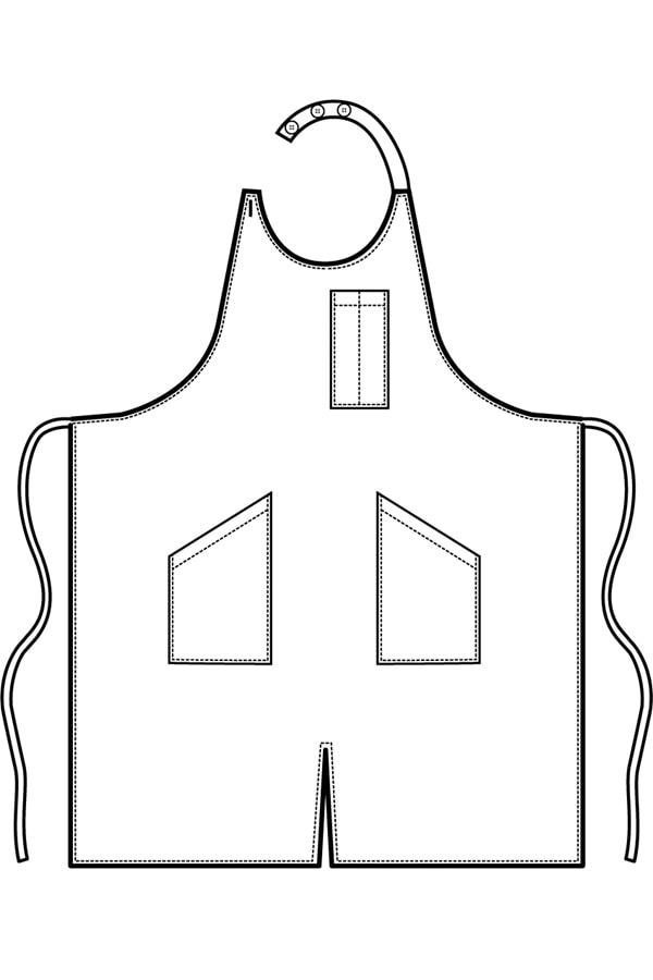 Sommelier con spacco disegno