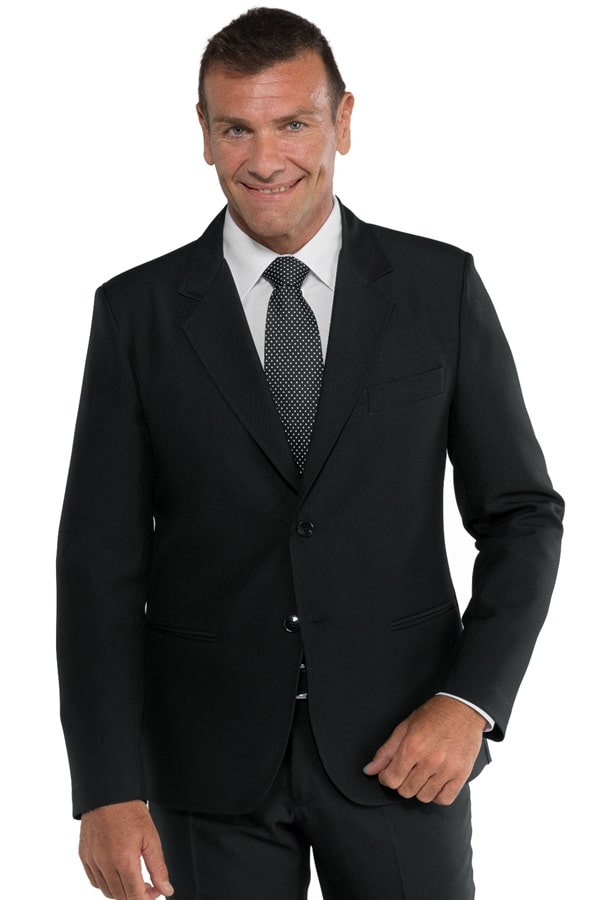 Giacca classica uomo 2 bottoni nera 053101