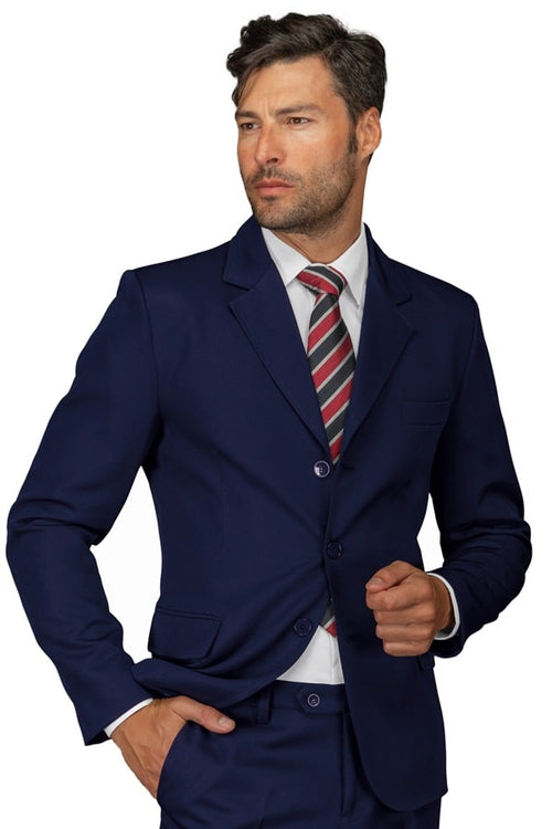 Giacca Uomo 3 bottoni blu 053102